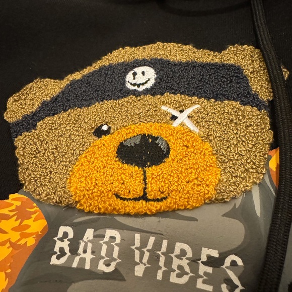 Members only, mood Bad Vibes embroidered hoodie. Men’s medium. New with tags. - Picture 2 of 5